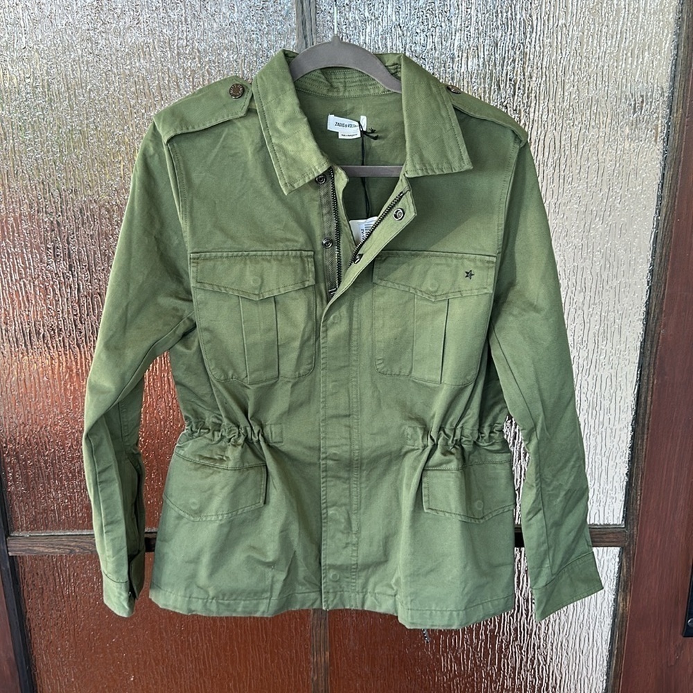 Zadig & Voltaire Olive Amour Jacket Sz small